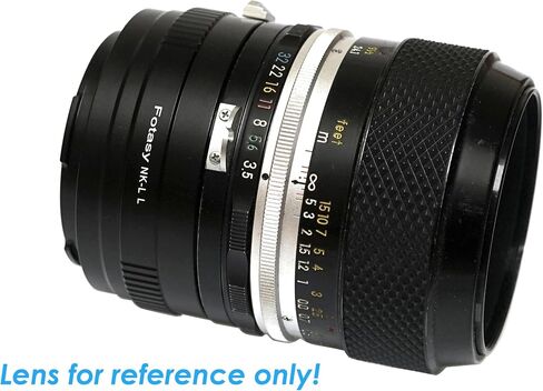 Fotasy NK F Mount Lens to L Mount Adapter, Compatible With Panasonic S1 S1H S1R S4 S5 Leica SL SL2 TL2 TL T Sigma fp fp L in Kuwait