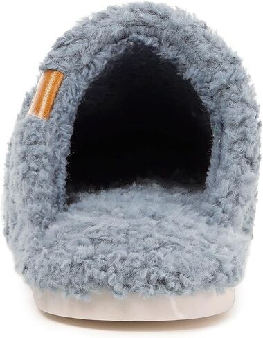 Women's Cozy Slippers Warm Fuzzy Slippers,Blue,10-11 Women | Memory Foam,Anti-slip,Lightweight in Kuwait