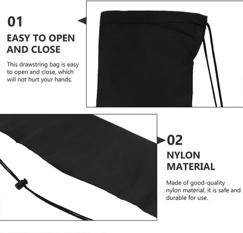 Zerodeko 6pcs Portable Nylon Tripod Container with Comfortable Shoulder Straps for Photography, Black Photography Bag Suitable for Light Stand and Photographic Equipment in Kuwait