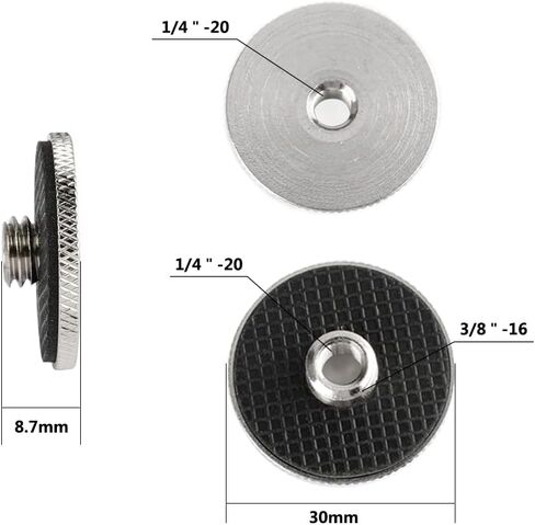 CAMVATE 1/4" Female to 3/8" Male Adapter for Camera Tripod and QR Plate in Kuwait