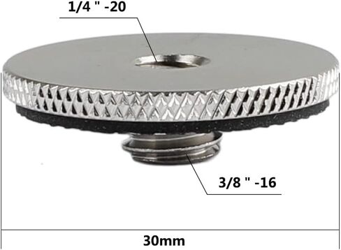 CAMVATE 1/4" Female to 3/8" Male Adapter for Camera Tripod and QR Plate in Kuwait