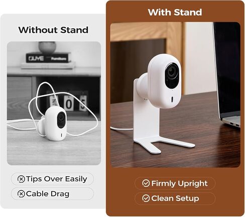 Solid Metal Desktop Stand for Ubiquiti UniFi Instant Cameras (G3/G4/G6), Minimalist Table Mount Base with Cable Management in Kuwait
