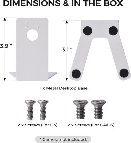 Solid Metal Desktop Stand for Ubiquiti UniFi Instant Cameras (G3/G4/G6), Minimalist Table Mount Base with Cable Management in Kuwait
