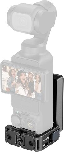 SMALLRIG Expansion Cage for DJI Osmo Pocket 3, Reversible Mounting Adapter with 1/4"-20, Cold Shoe & 2-Prong Mount, Full-Access Design, Fits Original Case - 5607 in Kuwait
