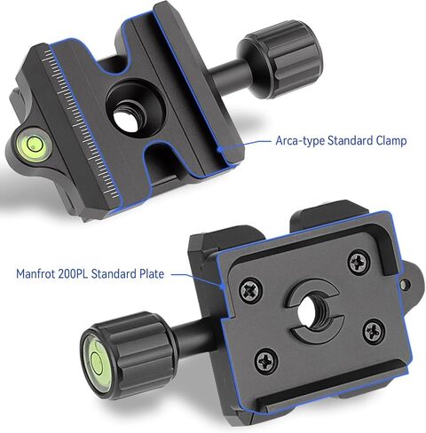 Haoge Quick Release QR Clamp Adapter Convertor for Manfrotto RC2 System to Arca-Swiss Compatible in Kuwait