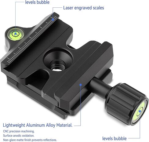 Haoge Quick Release QR Clamp Adapter Convertor for Manfrotto RC2 System to Arca-Swiss Compatible in Kuwait