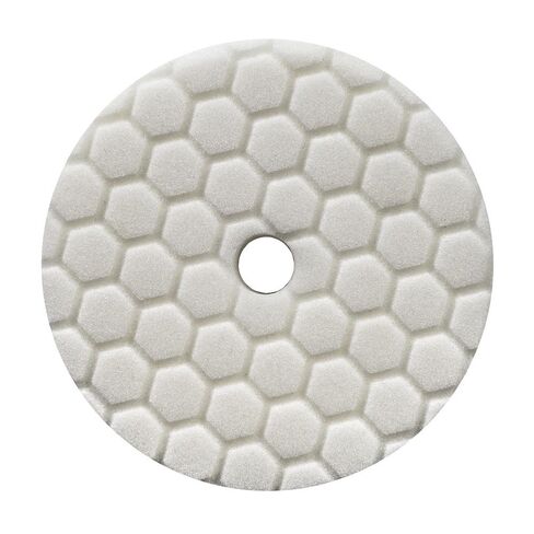 Chemical Guys, Hex-Logic Quantum Light-Medium Polishing Pad, White, 6.5 in | Soft white Quantum polishing foam pad refines swirls and applies polishes for a glossy finish on polishers in Kuwait