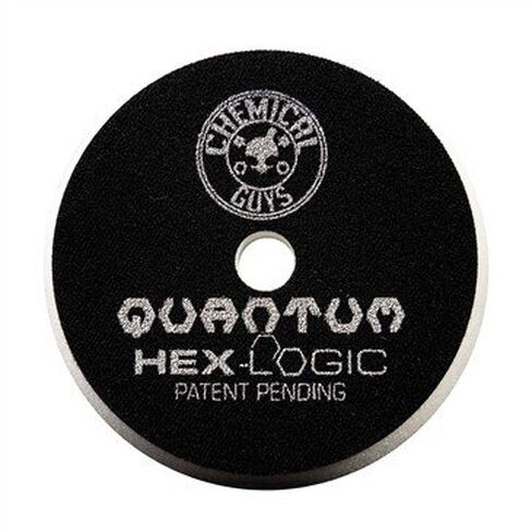 Chemical Guys, Hex-Logic Quantum Light-Medium Polishing Pad, White, 6.5 in | Soft white Quantum polishing foam pad refines swirls and applies polishes for a glossy finish on polishers in Kuwait