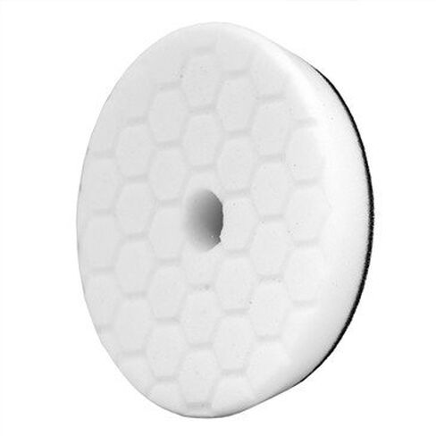 Chemical Guys, Hex-Logic Quantum Light-Medium Polishing Pad, White, 6.5 in | Soft white Quantum polishing foam pad refines swirls and applies polishes for a glossy finish on polishers in Kuwait
