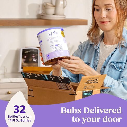 Bubs Essential Infant Formula, with Iron, Cow Milk-Based Powder, for Infants 0-12 Months, Made with Non-GMO Milk, 20 oz in Kuwait