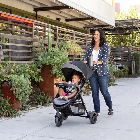 Baby Trend Passport Seasons Baby Stroller & EZ-Lift Car Seat, Journey Black | Adjustable Canopy, Storage Basket & Cup Holders, Lightweight & Foldable Travel System for Toddlers & Infants in Kuwait