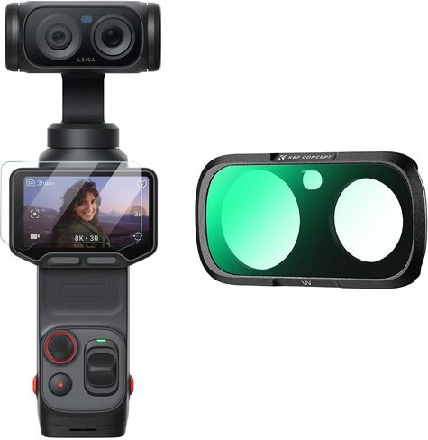K&F CONCEPT UV Filter Compatible with Insta360 Luna Ultra | UV Lens Protector Filter with Magnetic Mount & HD ACG Glass, UV Filter with Screen Protector, FI061 in Kuwait