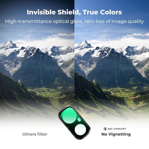 K&F CONCEPT UV Filter Compatible with Insta360 Luna Ultra | UV Lens Protector Filter with Magnetic Mount & HD ACG Glass, UV Filter with Screen Protector, FI061 in Kuwait
