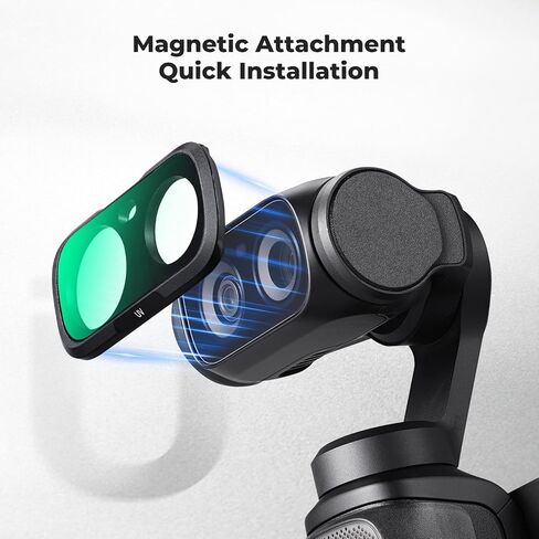K&F CONCEPT UV Filter Compatible with Insta360 Luna Ultra | UV Lens Protector Filter with Magnetic Mount & HD ACG Glass, UV Filter with Screen Protector, FI061 in Kuwait