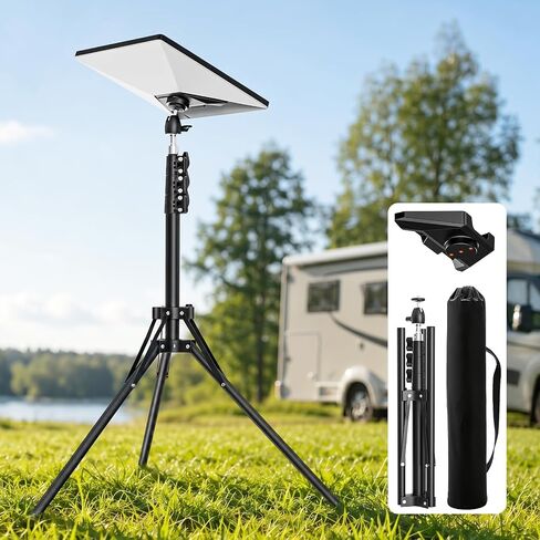 Starlink Mini Tripod Mount with Adapter,Featuring Adjustable Height and 360° Angle Adjustment, Tripod mounting kit,Compatible with Starlink Mini Satellites. Ideal for Camping and RV Travel. in Kuwait