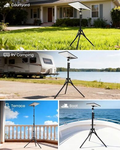 Starlink Mini Tripod Mount with Adapter,Featuring Adjustable Height and 360° Angle Adjustment, Tripod mounting kit,Compatible with Starlink Mini Satellites. Ideal for Camping and RV Travel. in Kuwait