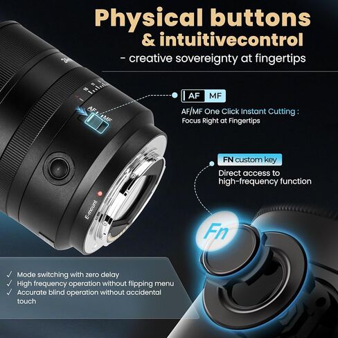 7artisans AF 24MM F1.8 Autofocus Lens,Wide Angle Full Frame,Large Aperture,Prime Camera Lens for Portraiture/Street Photography/Humanistic Subjects (L Mount) in Kuwait