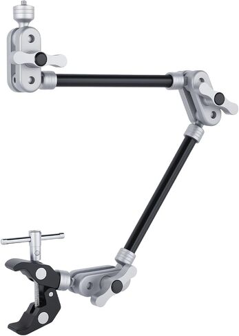 UTEBIT 22" Magic Arm w Clamp Mount, Overhead Desk Phone Mount 1/4" Thread | Desk Camera Mount Articulating Friction Boom w Arm, for Video Light Webcam Microphone Action Camera Content Creators in Kuwait