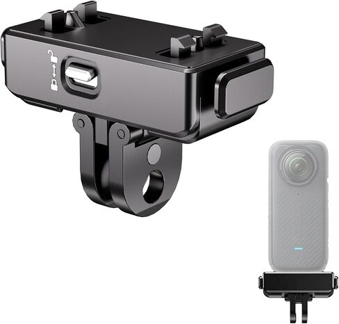 1/4" Magnetic Quick Release Adapter with Mechanical Lock for Insta360 X5/X4 Air/Ace Pro 2/Ace Pro/Ace, Aluminum Base, Heavy Duty Anti-Drop Camera Mount in Kuwait