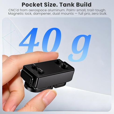 1/4" Magnetic Quick Release Adapter with Mechanical Lock for Insta360 X5/X4 Air/Ace Pro 2/Ace Pro/Ace, Aluminum Base, Heavy Duty Anti-Drop Camera Mount in Kuwait