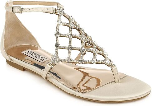 Badgley Mischka Women's Ankle Strap, Flat Sandal in Kuwait