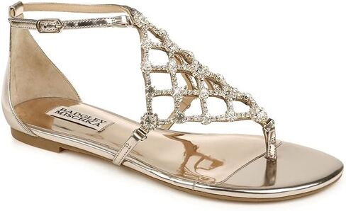 Badgley Mischka Women's Ankle Strap, Flat Sandal in Kuwait