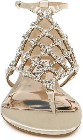 Badgley Mischka Women's Ankle Strap, Flat Sandal in Kuwait