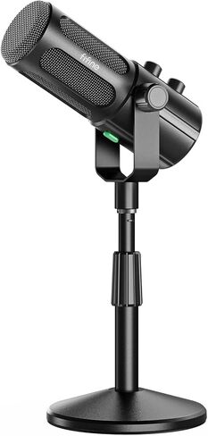 FIFINE AmpliTank TANK6 USB/XLR Dynamic Podcast Microphone for Vocal | Home Studio Streaming Mic, Mute Button, Monitoring Headphone Jack, Gain Knob, Metal Material, for Broadcast Recording in Kuwait