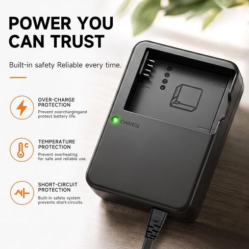 DE-A79 DE-A80 DMW-BLC12 Battery Charger Replacement Compatible with Panasonic Lumix DC-FZ1000 II, DC-G95, DMC-GX8, DMC-FZ200, DMC-FZ300, DMC-FZ1000, DMC-FZ2500 and DMC-G7 Digital SLR Cameras in Kuwait