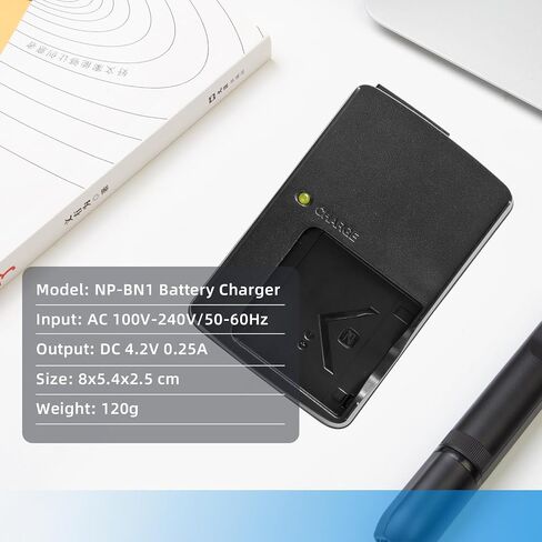 BC-CSN NP‑BN1 Quick Battery Charger for NP BN1 Battery | Compatible with Sony DSC‑WX/W/T Series DSC-W570 DSC-W560 DSC-T99 DSC-TX5 DSC-W320 BC-CSN Cameras in Kuwait