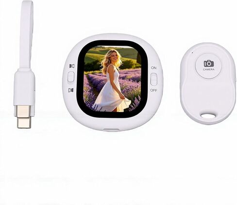 Wireless Vlog Selfie Monitor Screen, 2.1 Inch 410x502 Resolution WiFi Magnetic Back Camera, Back Camera Monitor for Live Streaming in Kuwait