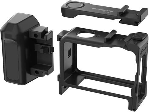 Sunnylife 2in1 Detachable Camera Grip Holder Street for DJI OSMO Action 6 Photography Handle Rabbit Cage Grip Accessories Kit in Kuwait