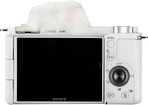 Sony ZV-E10 Mirrorless Camera (Body Only, White) (ILCZV-E10/W) + 64GB Memory Card + Photo Software + Bag + 2 x NPF-W50 Battery + External Charger + Card Reader + LED Light + More in Kuwait
