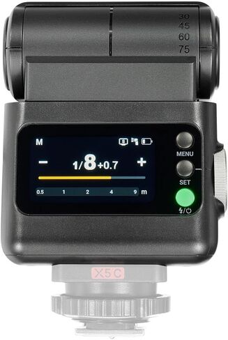 Flashpoint iT32 Compact R2 TTL Mini Camera Flash with Detachable Magnetic X5-F Interchangeable H ot Shoe Module and Wireless Trigger (Fujifilm) in Kuwait