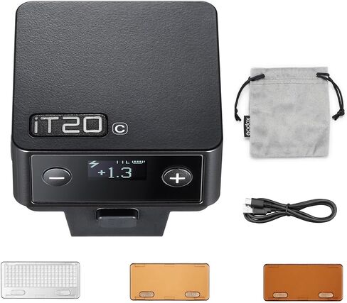 GODOX iT20N Mini Camera Flash iT20 for Nikon with TTL Auto-Metering 1.5s Recycling 700 Flashes Built-in Lithium Battery with Magnetic Diffuser Filters Compatible with Mirrorless Nikon Camera Black in Saudi Arabia