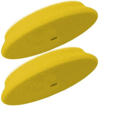 RUPES 100mm Yellow D-A Fine Dual Action Wool Polishing Pads (Pack of 2) | Ideal for Paint Correction & Gloss Enhancement | Improves Cutting Performance | Compatible with 4" Backing Plate in Saudi Arabia