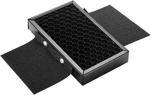 DOITOOL Flash Spot Filter Honeycomb Grid Reflector for Camera Flash with Metal Construction and Hook and Loop Fastening, Adjustable Light Control, Portable Photography Accessory for Studio in Kuwait