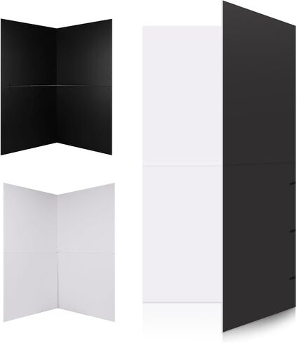 Light Reflector Photography 39 X 39 Inch Reflective Diffuser Board Double | Versatile Dual-Sided Design Black White Surface for Photo Studio Light Control Portable Foldable Reflector Cardboard for in Kuwait