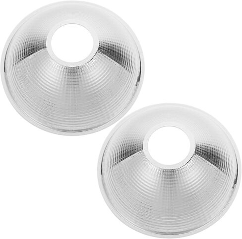 Toddmomy Aluminum Flashlight Reflector Cup Impact Resistant and Streamlined Installation 2pcs Silver Spotlight Shade Accessory for LED Lamp and Lighting Fixture for Outdoor Camping in Kuwait