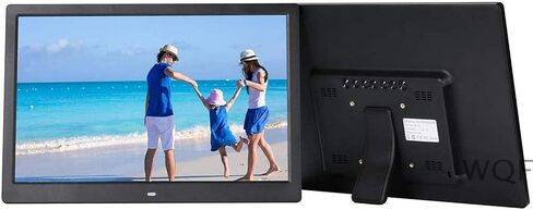 Digital Photo Frame, 17-Inch 1920 * 1080 High Resolution with Hdmi, USB,Sd/Sdhc/Mmc-Card Slot, Mp3 / Mp4 Player Machine Electronic Picture Frame (White) (Black) in Kuwait