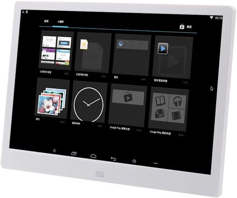 Photo Frame 10 inch Electronic WiFi Version Digital Android one Machine Commercial Advertising Machine Supports Music, Video, Picture Playback Gift (White) in Kuwait