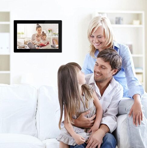 Digital Picture Frame WiFi 10.1 Inch IPS Touch Screen Hd Display, 16Gb Storage, Auto-Rotate, Share Photos Via App, Cloud,with USB Sd Card Slots Calendar/Time/Alarm in Kuwait
