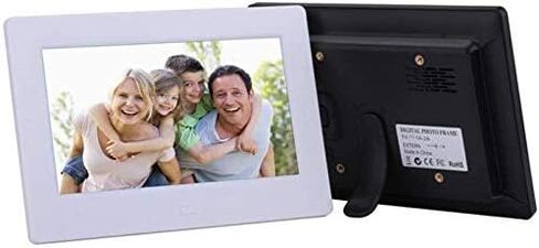 Hd Led Digital Picture Frame 7 Inch Digital Photo Frame, Timer Switch Electronic Photo Frame (White(IPS)) (White(hd)) in Kuwait