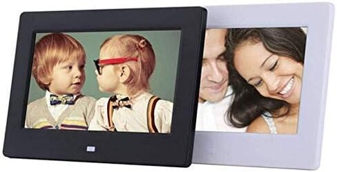 Hd Led Digital Picture Frame 7 Inch Digital Photo Frame, Timer Switch Electronic Photo Frame (White(IPS)) (Black(IPS)) in Kuwait