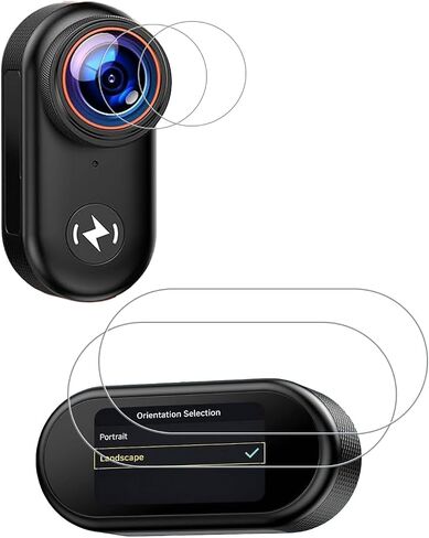 [2+2 Pack] for CAMWORLD AC27 Mini Body Camera Hydrogel Film Screen Protector. Self-Healing Anti-Scratch Bubble Free Easy Installation. in Kuwait