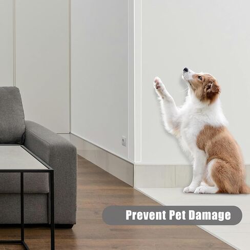 4 PCS Self-Adhesive Plastic Wall Corner Protectors for Wall,Door,Tables | 2mm thick PC material, impact-resistant. 89° tight fit, For walls, furniture, tables, windows. Peel & stick, no residue in Kuwait
