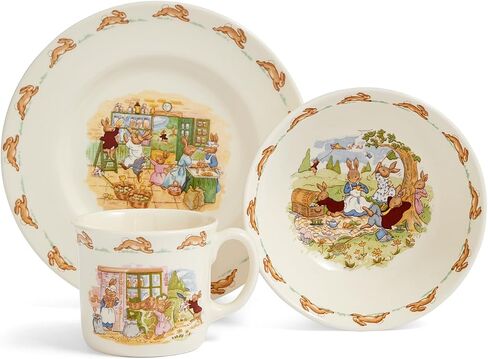 Royal Doulton Bunnykins 3-Piece Childrens Set (Bowl, Plate & One Handled Mug) in Kuwait