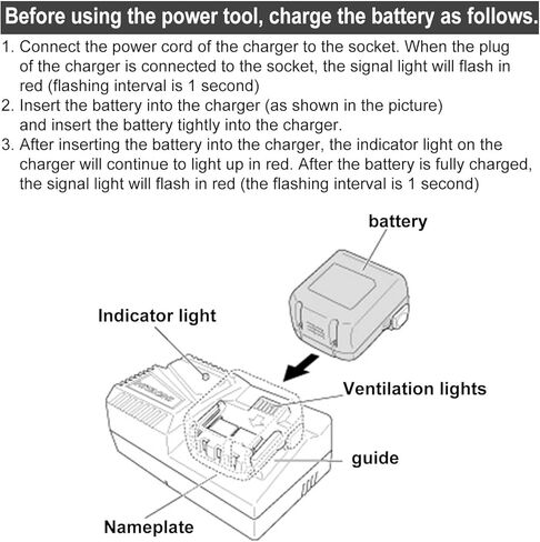 UC18YFSL Lithium Battery Charger for Hitachi 14.4V- 18V Li-ion Battery BSL1815 BSL1820 BSL1825 BSL1840 BSL1850 BSL1860 BSL1415 BSL1420 BSL1430 BSL1440 BSL1450 UC18YSL3 UC18YKSL UC18YRL UC18YRSL in Kuwait