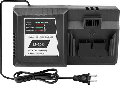 UC18YFSL Lithium Battery Charger for Hitachi 14.4V- 18V Li-ion Battery BSL1815 BSL1820 BSL1825 BSL1840 BSL1850 BSL1860 BSL1415 BSL1420 BSL1430 BSL1440 BSL1450 UC18YSL3 UC18YKSL UC18YRL UC18YRSL in Kuwait