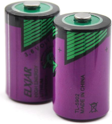 (5-Pack) 3.6V 1200mAh 1/2AA Battery for TL-5902/S TL-2150/S ER14250 | Li-SOCl2 button top batteries for SL-350 Xtra Series, meters, memory backup, security systems and industrial electronics. in Kuwait